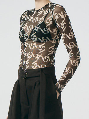 Lumi White Print Jersey