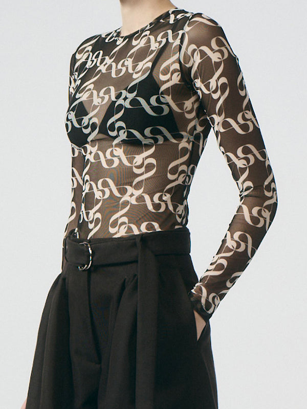 Lumi White Print Jersey