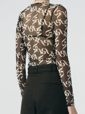 Lumi White Print Jersey