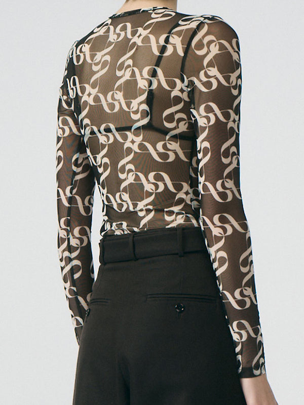 Lumi White Print Jersey