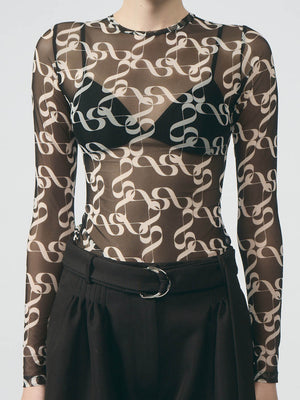 Lumi White Print Jersey