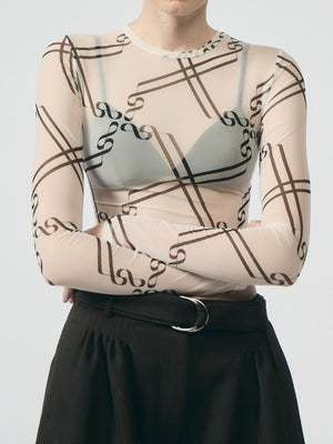 Lumi Black Print Jersey