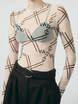 Lumi Black Print Jersey