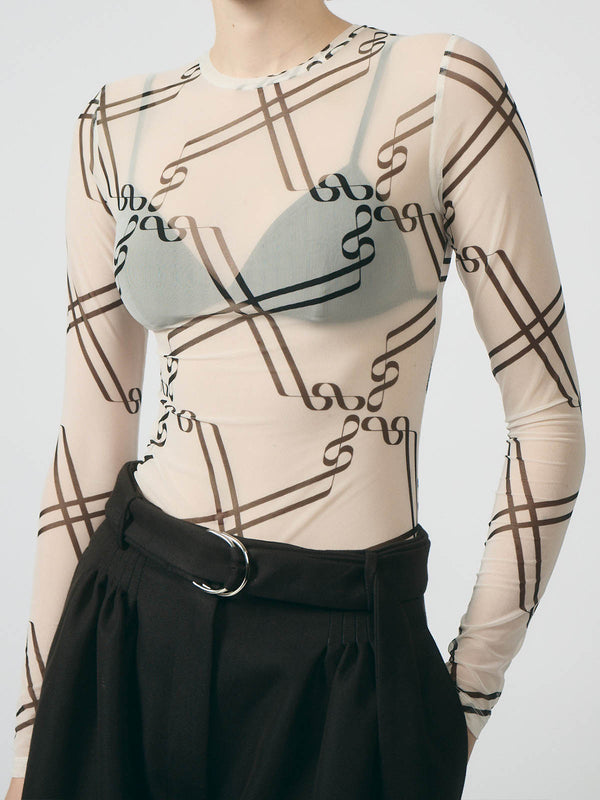 Lumi Black Print Jersey