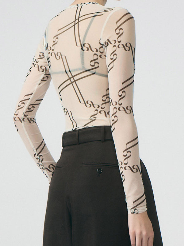 Lumi Black Print Jersey