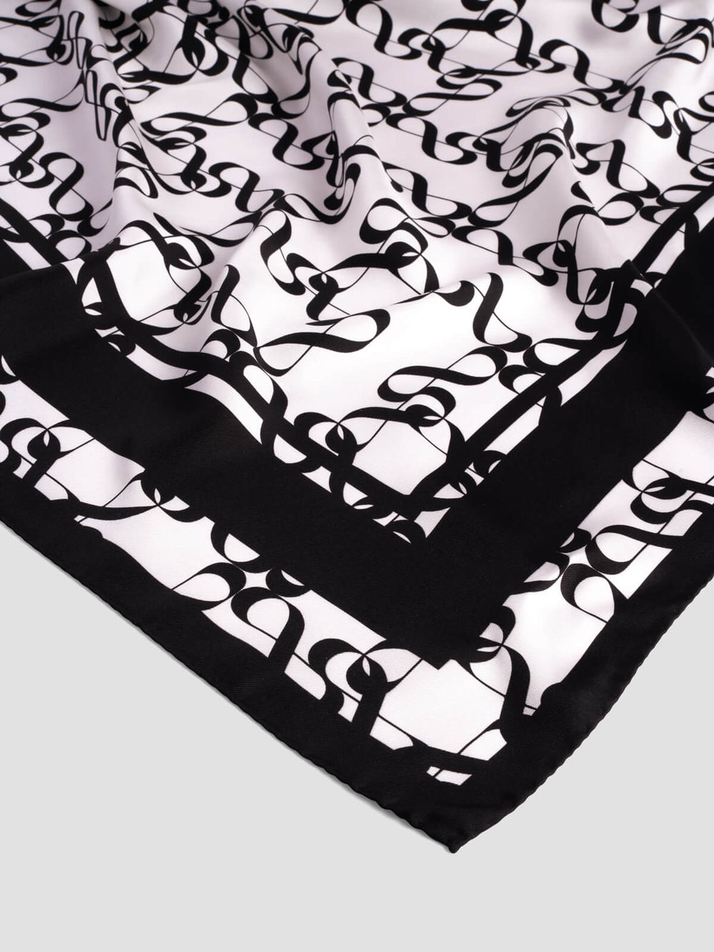 Lumi 60 White Print Scarf