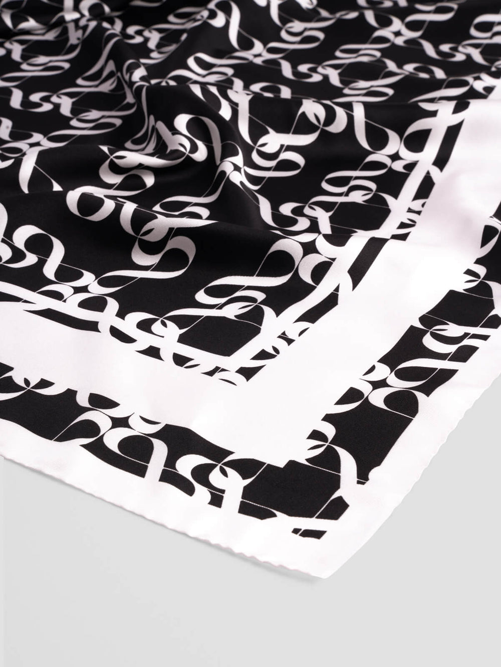 Lumi 60 Black Print Scarf