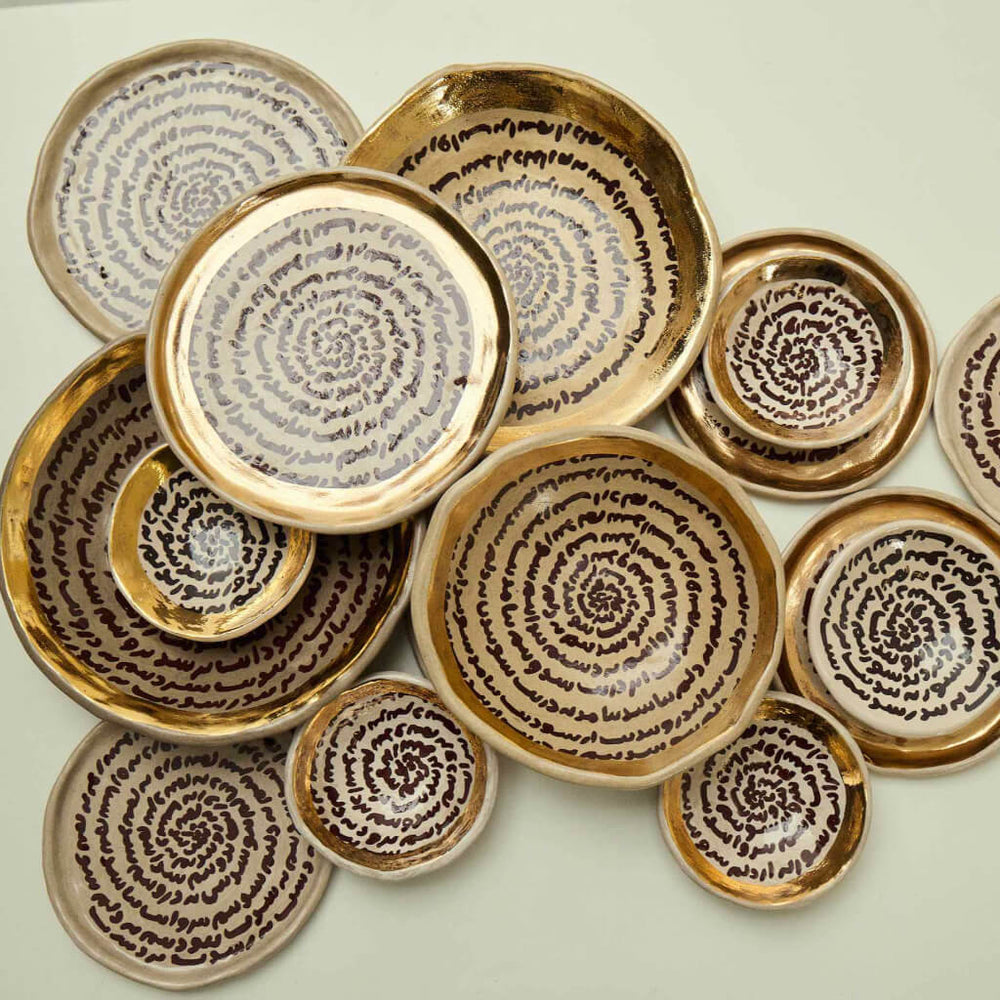 Tarsa Gold Dinner Plate