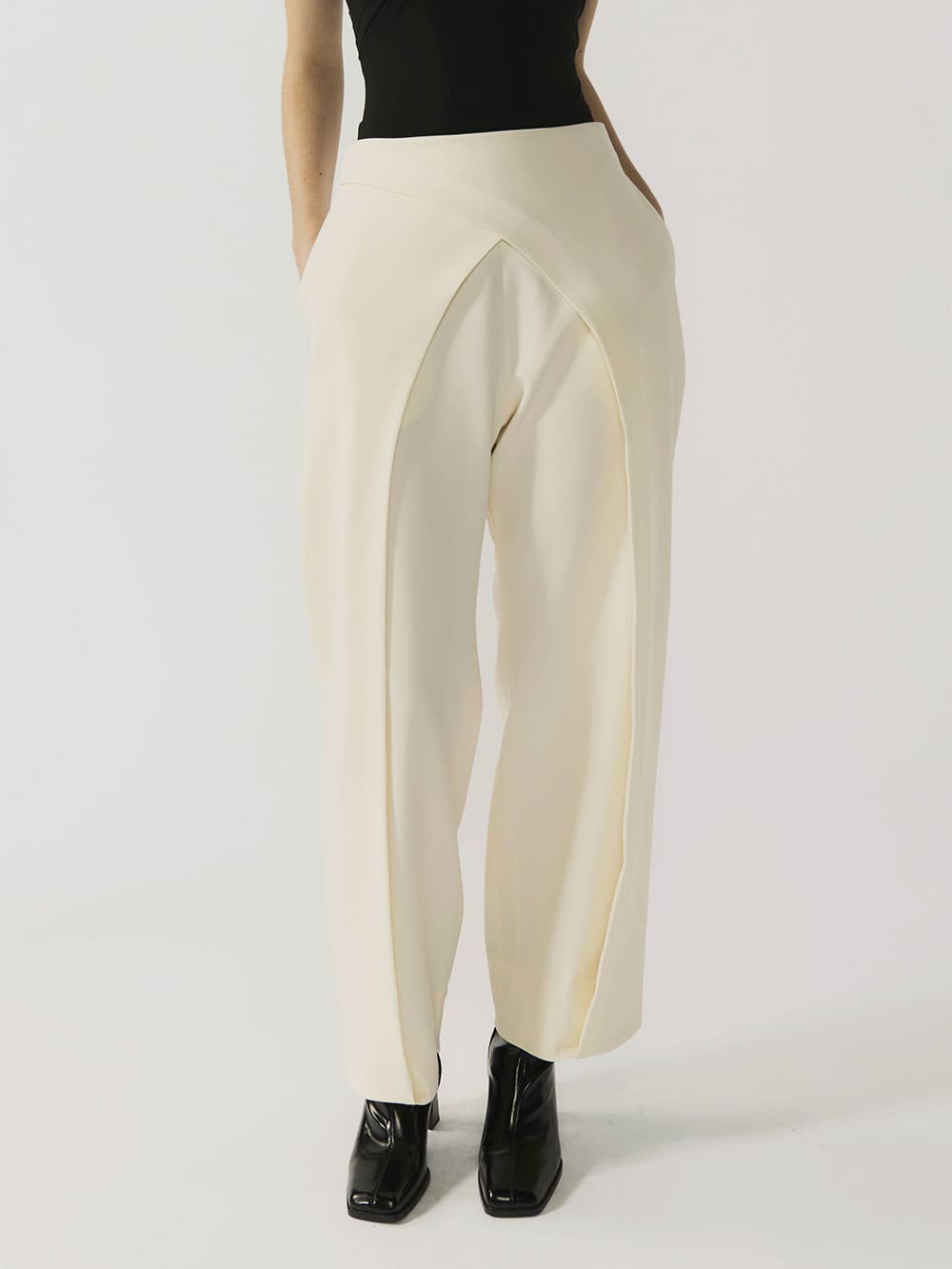 #off-white Iris Wool Trousers for Women - Off white