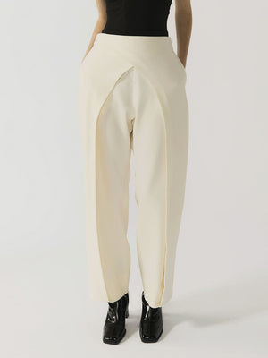 #off-white Iris Wool Trousers for Women - Off white