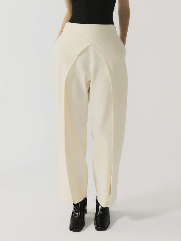 #off-white Iris Wool Trousers for Women - Off white